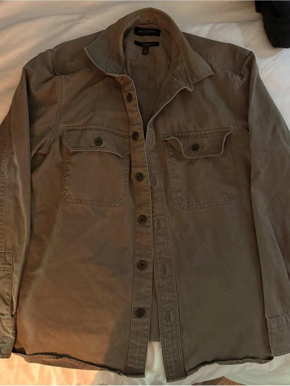 Banana Republic Men's Light Brown/Olive Utility Field Jacket